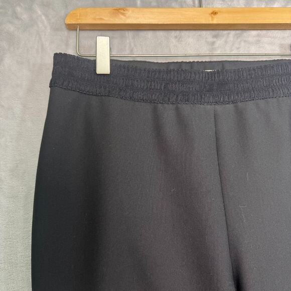Kate Spade Pants Womens 10 Black Flat Front Mid Rise Side Zip Slim Leg Stretch - Picture 3 of 12